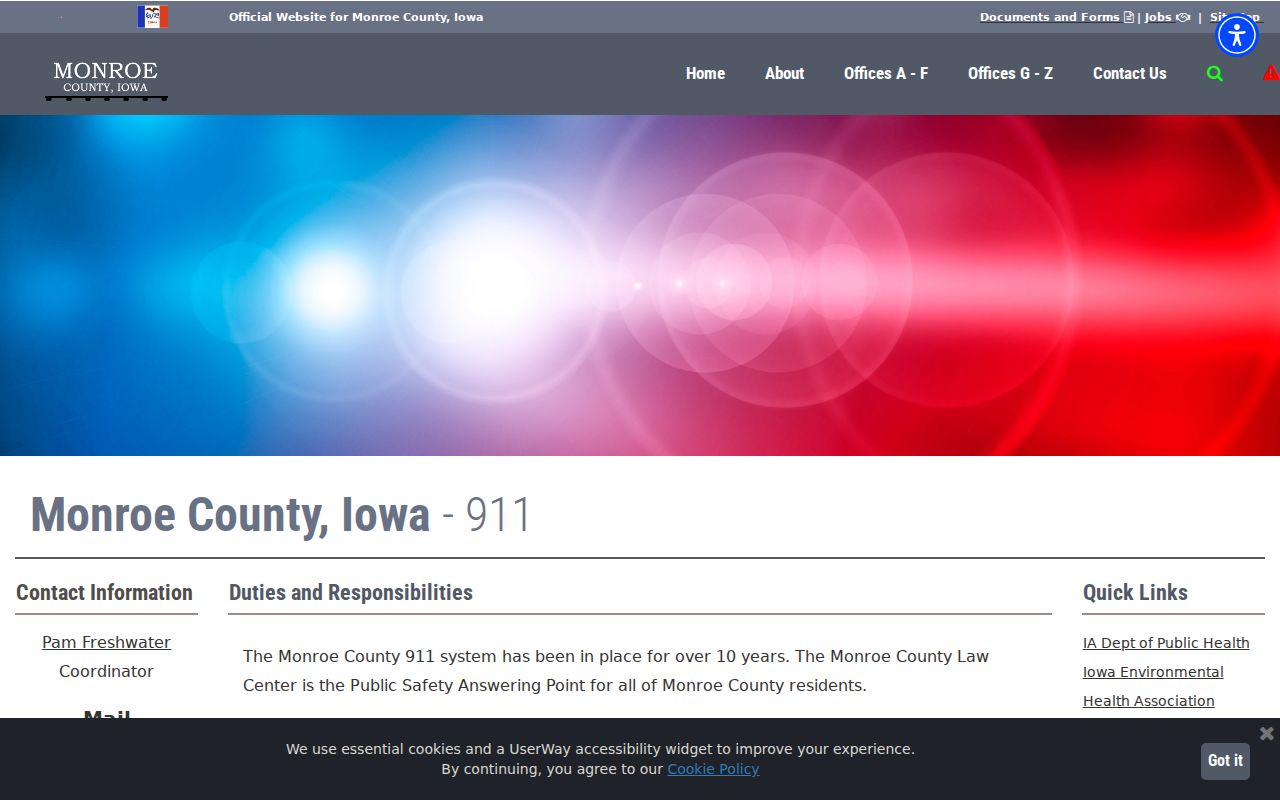 Monroe County arrest warrant law enforcement and dispatch information